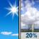 Thursday: Sunny then Isolated Showers And Thunderstorms