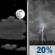 Tonight: Partly Cloudy then Isolated Showers And Thunderstorms