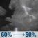 Tonight: A chance of showers and thunderstorms before 8pm, then scattered showers and thunderstorms between 8pm and 4am, then scattered showers and thunderstorms between 4am and 5am, then scattered showers and thunderstorms. Mostly cloudy, with a low around 70. Southeast wind 1 to 6 mph. Chance of precipitation is 60%. New rainfall amounts between a quarter and half of an inch possible. Tonight: Chance Showers And Thunderstorms then Scattered Showers And Thunderstorms
