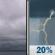Tuesday: Cloudy then Slight Chance Showers And Thunderstorms