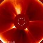Latest LASCO C2 image of the Sun