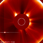 Latest LASCO C2 image of the Sun