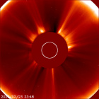 Latest LASCO C2 image of the Sun