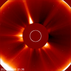 Latest LASCO C2 image of the Sun