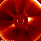 Latest LASCO C2 image of the Sun