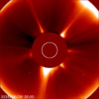 Latest LASCO C2 image of the Sun