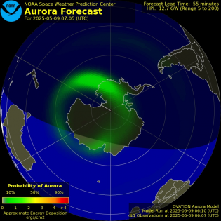 Current Southern hemispheric power input map