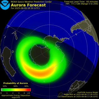 Current Southern hemispheric power input map