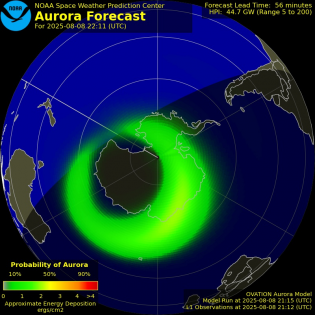 Current Southern hemispheric power input map