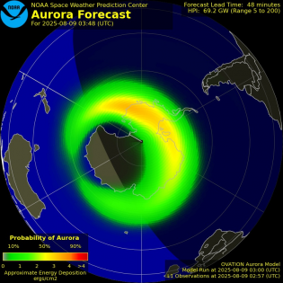 Current Southern hemispheric power input map