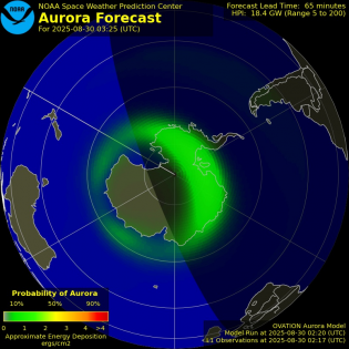 Current Southern hemispheric power input map