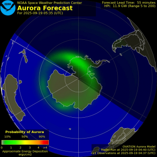 Current Southern hemispheric power input map