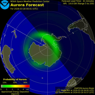 Current Southern hemispheric power input map