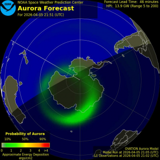 Current Southern hemispheric power input map