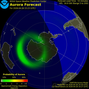 Current Southern hemispheric power input map