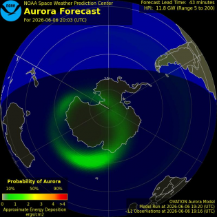 Current Southern hemispheric power input map