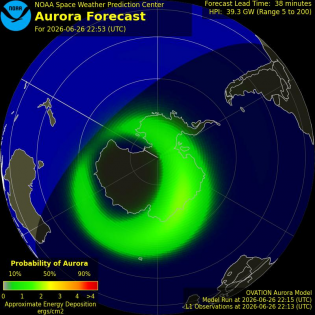 Current Southern hemispheric power input map