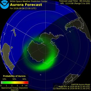 Current Southern hemispheric power input map