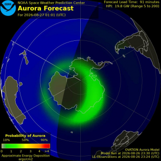 Current Southern hemispheric power input map