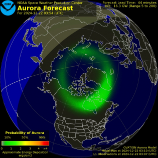 Current Northern hemispheric power input map