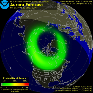 Current Northern hemispheric power input map