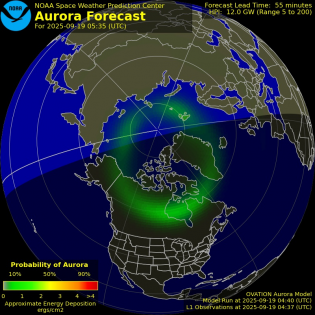 Current Northern hemispheric power input map