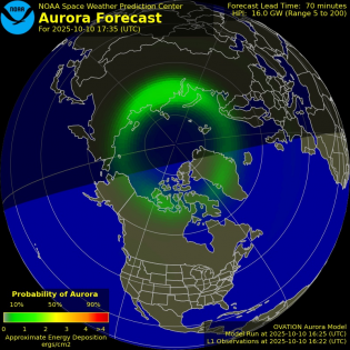 Current Northern hemispheric power input map