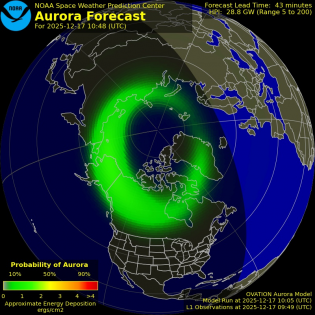 Current Northern hemispheric power input map