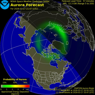 Current Northern hemispheric power input map