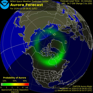 Current Northern hemispheric power input map