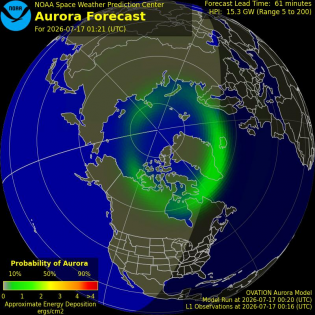 Current Northern hemispheric power input map