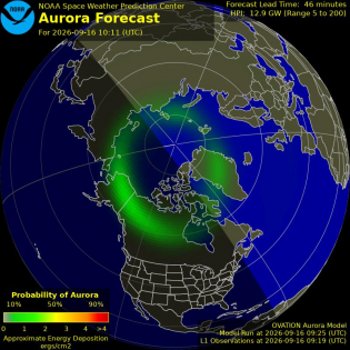 Current Northern hemispheric power input map