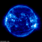 Click for time-lapse image of the sun