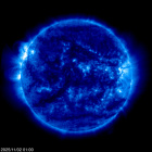 Click for time-lapse image of the sun