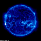 Click for time-lapse image of the sun