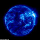 Click for time-lapse image of the sun