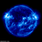 Click for time-lapse image of the sun