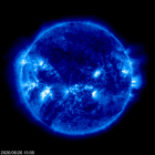 Click for time-lapse image of the sun