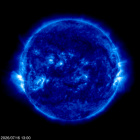 Click for time-lapse image of the sun